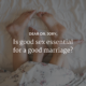 Is good sex essential for a good marriage?